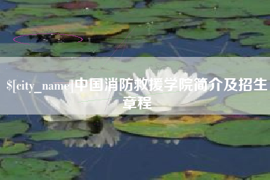 沂南中国消防救援学院简介及招生章程