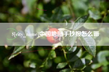 沂南中国地图手抄报怎么画