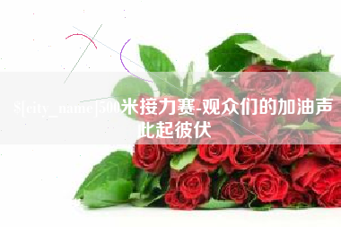 沂南500米接力赛-观众们的加油声此起彼伏