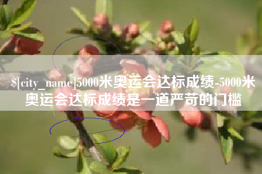 沂南5000米奥运会达标成绩-5000米奥运会达标成绩是一道严苛的门槛