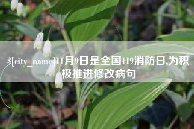沂南11月9日是全国119消防日,为积极推进修改病句