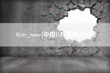 沂南中国15枚金牌分别是
