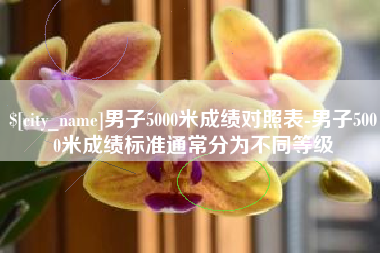 沂南男子5000米成绩对照表-男子5000米成绩标准通常分为不同等级