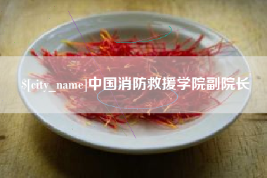 沂南中国消防救援学院副院长