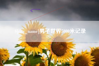 沂南男子世界5000米记录