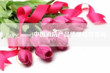 沂南中国消防产品质量信息查询