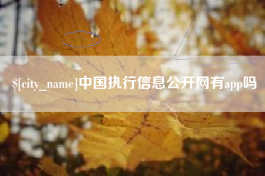 沂南中国执行信息公开网有app吗