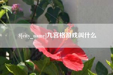 沂南九宫格游戏叫什么