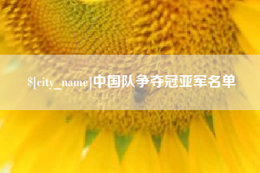 沂南中国队争夺冠亚军名单