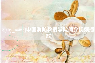 沂南中国消防救援学院简介视频播放