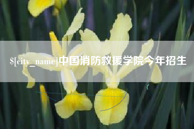 沂南中国消防救援学院今年招生