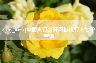 沂南中国执行公开网被执行人名单查询