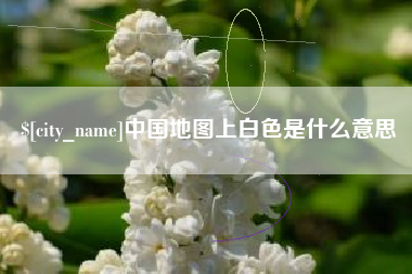 沂南中国地图上白色是什么意思
