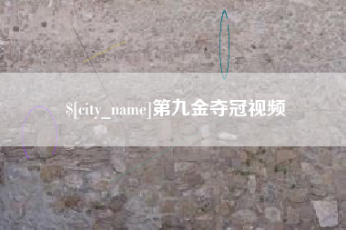 沂南第九金夺冠视频