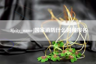沂南国家消防什么时候报名