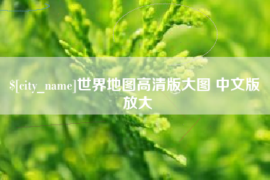 沂南世界地图高清版大图 中文版 放大