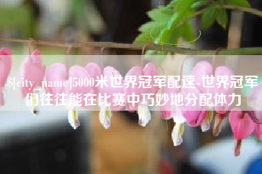 沂南5000米世界冠军配速-世界冠军们往往能在比赛中巧妙地分配体力