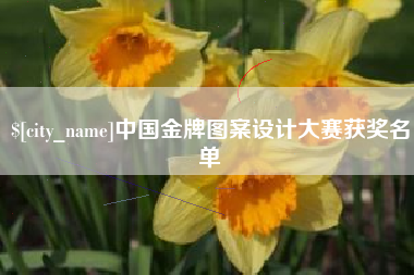 沂南中国金牌图案设计大赛获奖名单