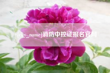沂南消防中控证报名官网