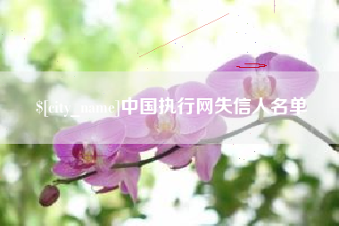 沂南中国执行网失信人名单