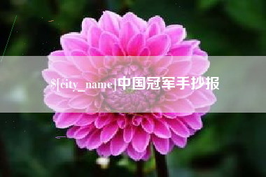 沂南中国冠军手抄报