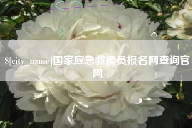 沂南国家应急救援员报名网查询官网