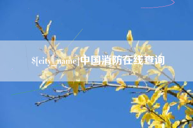 沂南中国消防在线查询